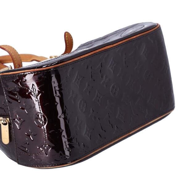 Louis Vuitton Summit Drive Monogram Vernis Handbag M93516 Amarante - Picture 4 of 9